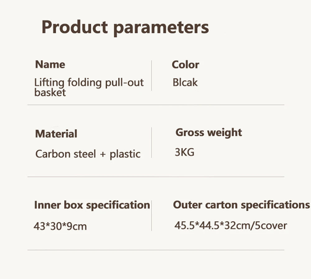 2-poziomowy wysuwany organizer do szafek Regulowany regał.