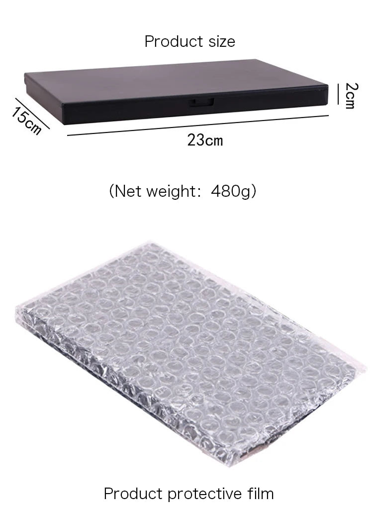 Paleta 120 cieni do powiek z brokatem, matowym i połyskującym.