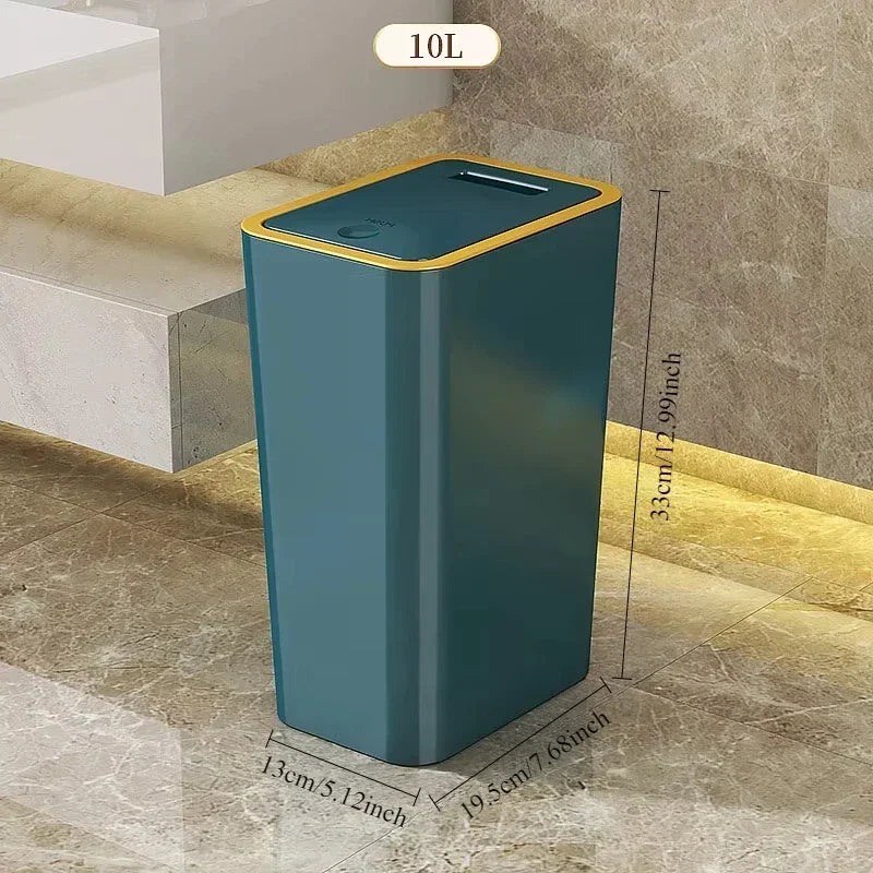 Odpadkový kôš s vekom, ktorý zabraňuje úniku nepríjemných pachov.