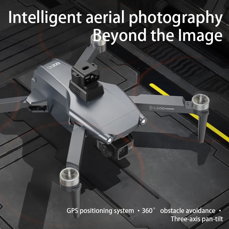 Nowy profesjonalny dron L600 Pro Max z kamerą 8K, 3-osiowym gimbalem, Wi-Fi, funkcją omijania przeszkód 360°, dużym ekranem FPV i bezszczotkowym silnikiem RC.