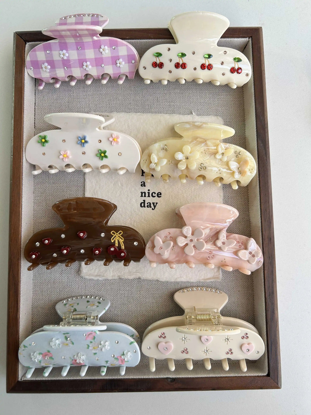 Spinka do włosów z kokardką dla kobiet i dziewcząt z octanu