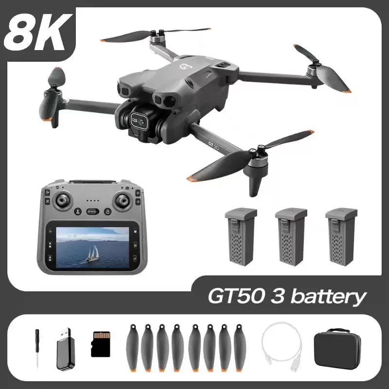 Xiaomi Mijia GT50 Drone Professional 8K HD Camera 5G Brushless Motor Aerial Photography Optical Flow z ekranem RC Quadcopter