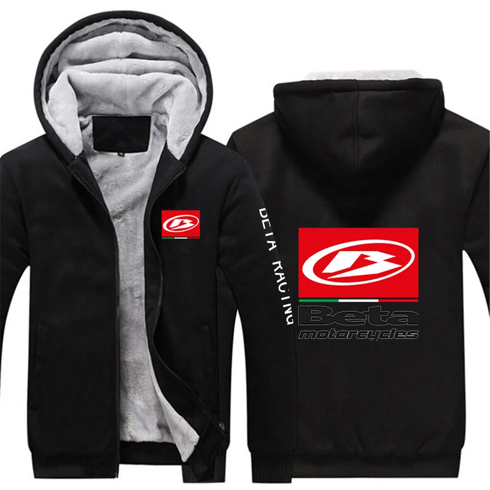 Beta Racing Motorcycle Jarná jeseň Nová mikina s kapucňou Pánska bunda Sveter Hrubá ležérna pohodlná mikina s dlhým rukávom