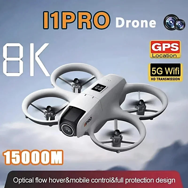 I1pro Drone Profesjonalna kamera 8k Drone 5g Wifi Fpv Uav z ekranem Pilot zdalnego sterowania Rc Dron Unikanie Quadcopter powietrzny