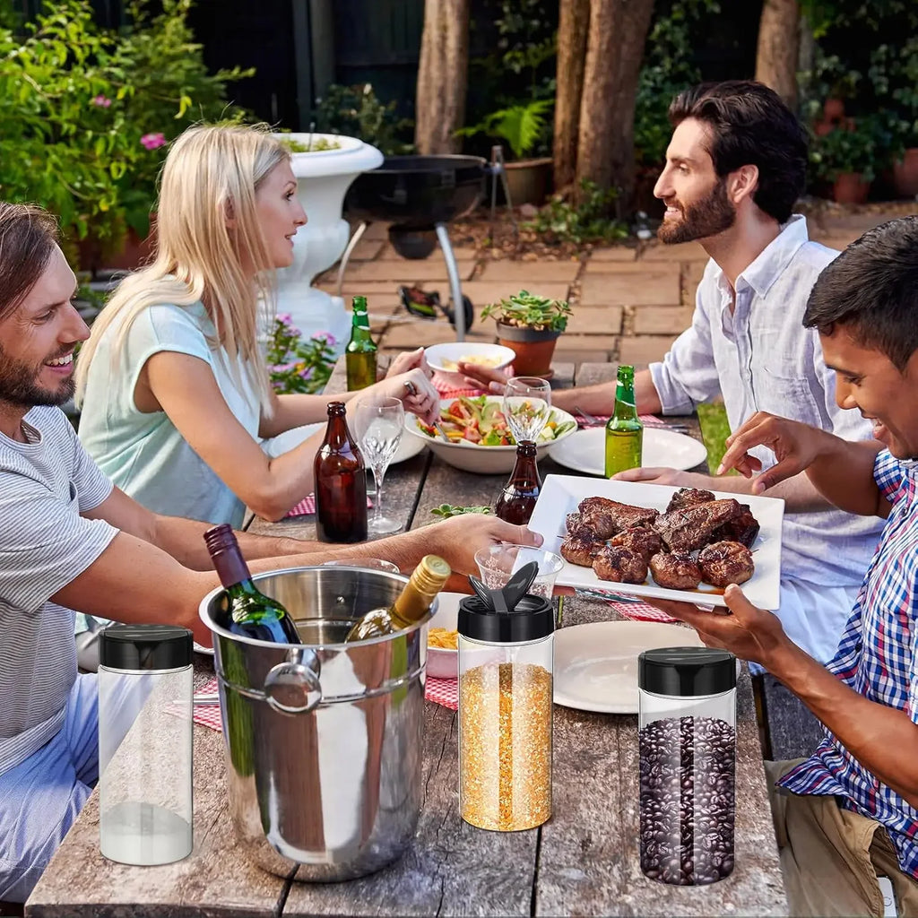 Przezroczyste butelki na przyprawy Solniczki i pieprzniczki Plastikowe