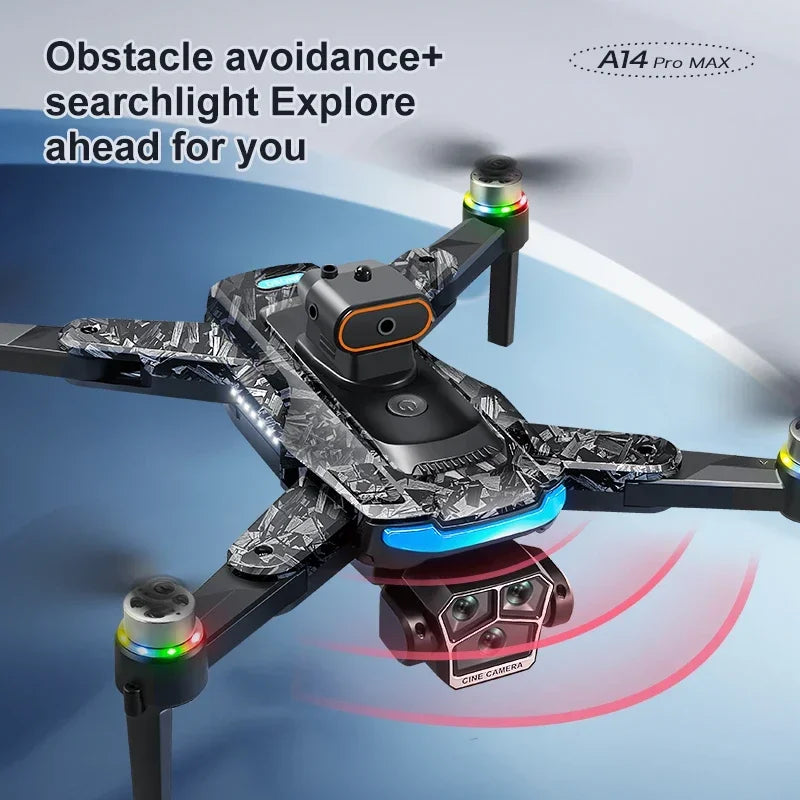 Max Drone 8K HD Trzy kamery GPS Bezszczotkowy napęd Optyczny system unikania przeszkód Duży ekran 4,5 cala