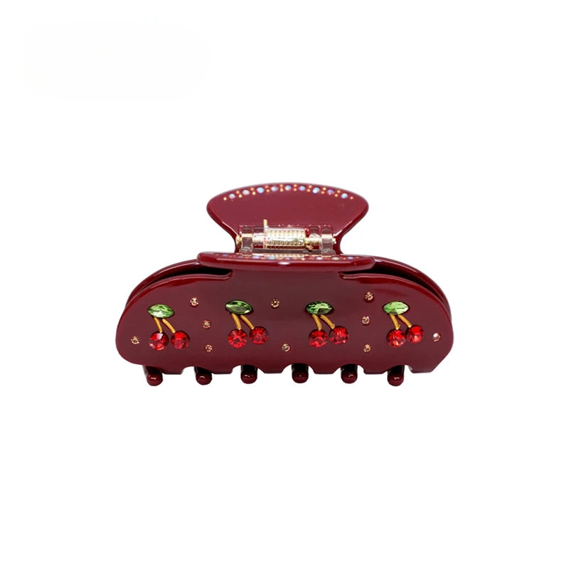 Spinki do włosów z wiśniami dla kobiet i dziewcząt.Różne modele