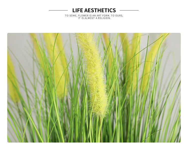 Nowe sztuczne rośliny 98 cm, 2 sztuki, zielona trawa