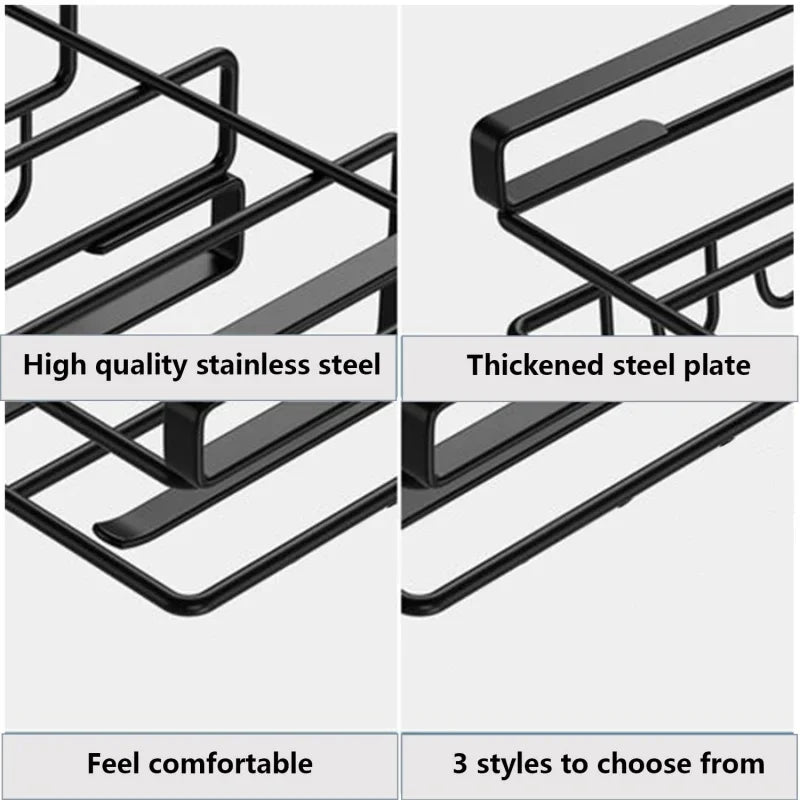 Organizer kuchenny do zawieszenia pod szafką z haczykami, wieszakiem.