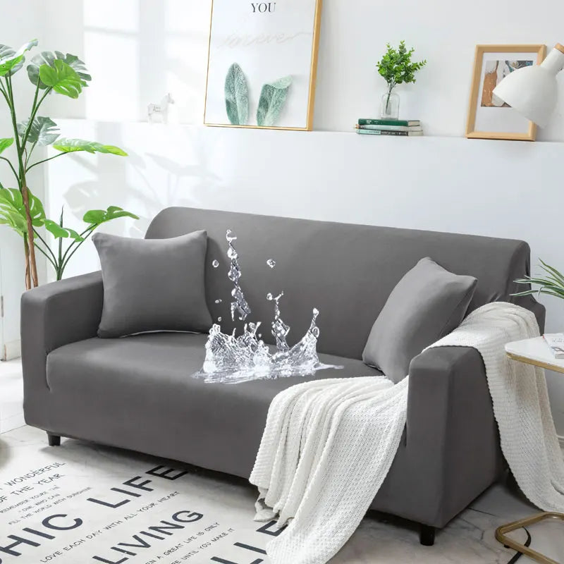 Wodoodporny pokrowiec na sofę Elastyczne pokrowce na sofy narożne Pokrowiec na sofę w kształcie litery L .