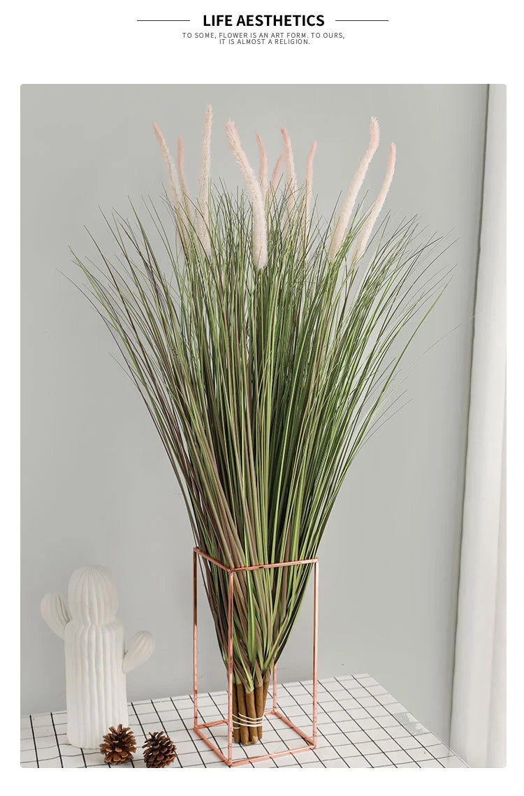 Nowe sztuczne rośliny 98 cm, 2 sztuki, zielona trawa