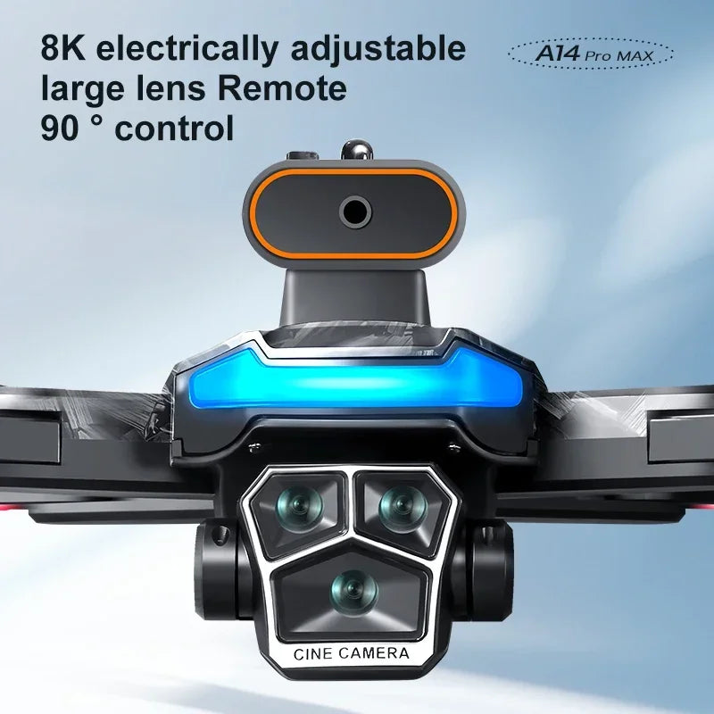Max Drone 8K HD Trzy kamery GPS Bezszczotkowy napęd Optyczny system unikania przeszkód Duży ekran 4,5 cala