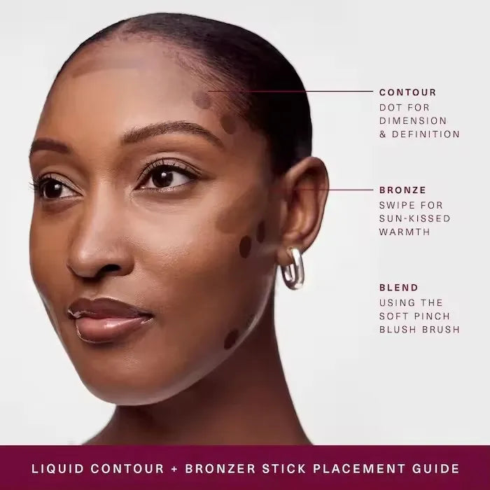 3D Bronzer Odcień Smooth Highlight Mirror Trwały Naturalny cień .