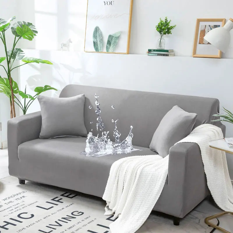 Wodoodporny pokrowiec na sofę Elastyczne pokrowce na sofy narożne Pokrowiec na sofę w kształcie litery L .