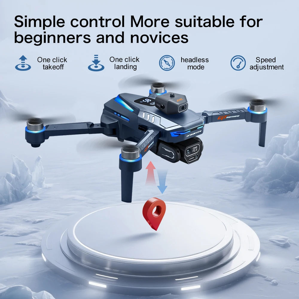 Xiaomi Mijia GT8 Drone 4K Profesjonalna kamera 8K Lotniczy FPV Unikanie przeszkód z dużym ekranem Pilot zdalnego sterowania Składany RC Dron