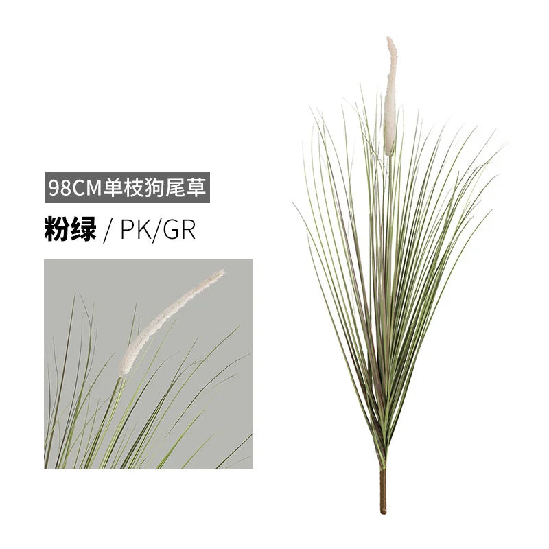 Nowe sztuczne rośliny 98 cm, 2 sztuki, zielona trawa