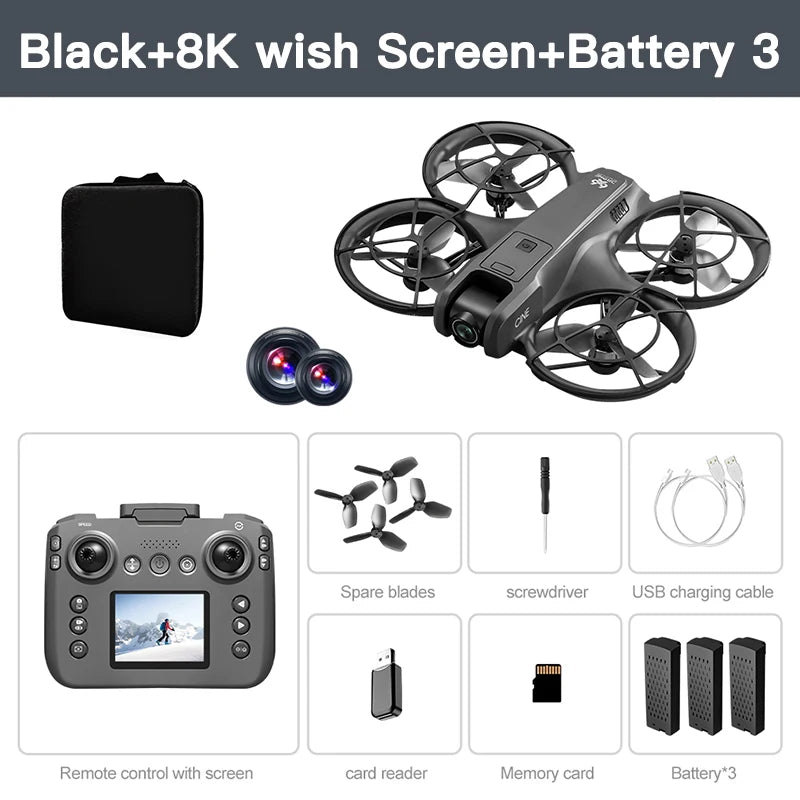 Xiaomi Mjia MINI V666 Drone 4K Profesjonalny WIFI 5G Dron z funkcją omijania przeszkód Bezszczotkowy Tryb bezgłowicowy RC Quadcopter Zabawki