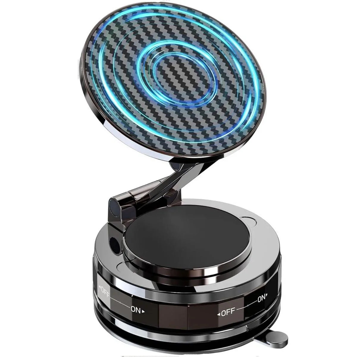 Magnetický držiak do auta s prísavkou pre Magsafe, nastaviteľný 360° magnetický držiak do auta, skladací vreckový držiak do auta