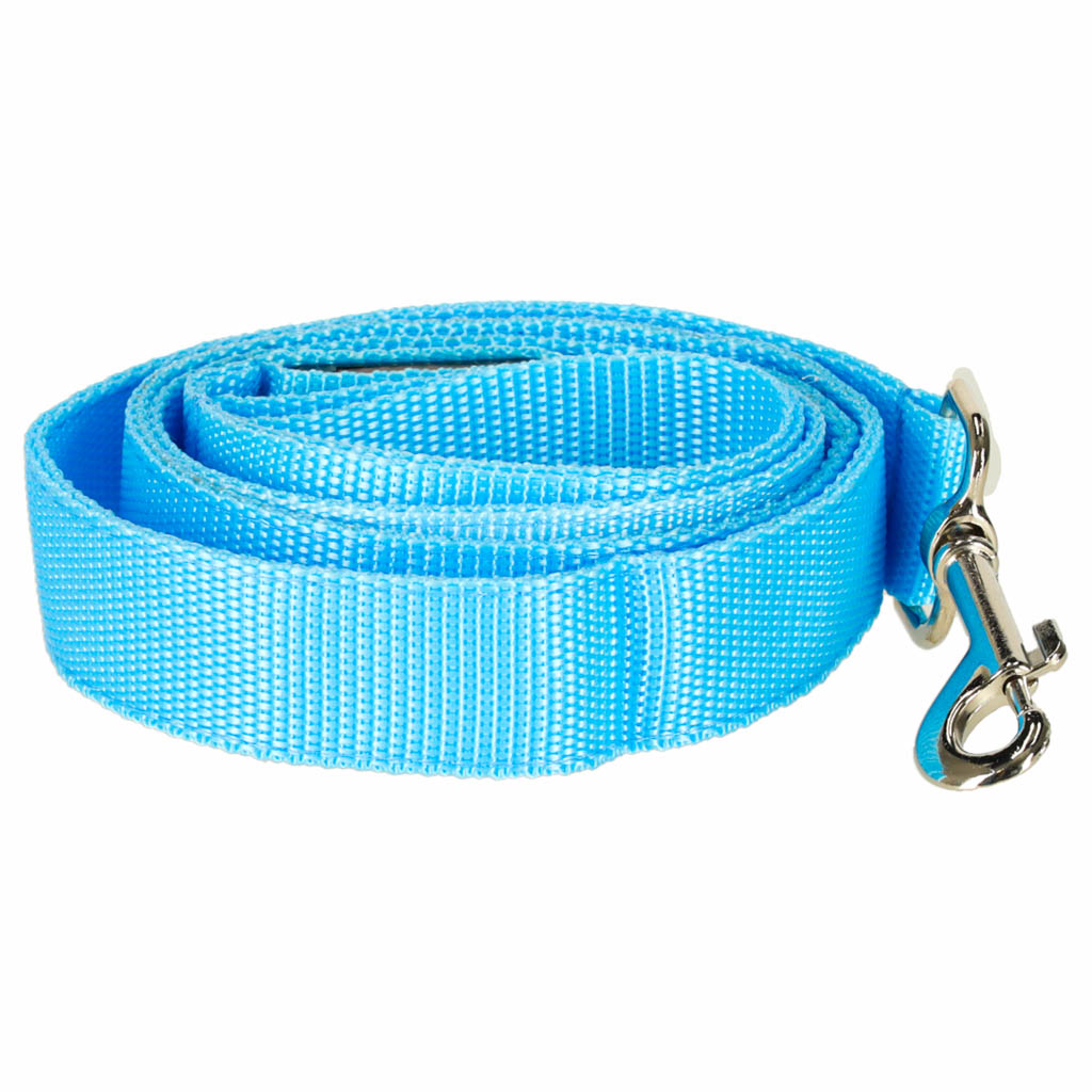 Smycz dla psa kota świecąca na spacer  LED 1,2 m niebieska