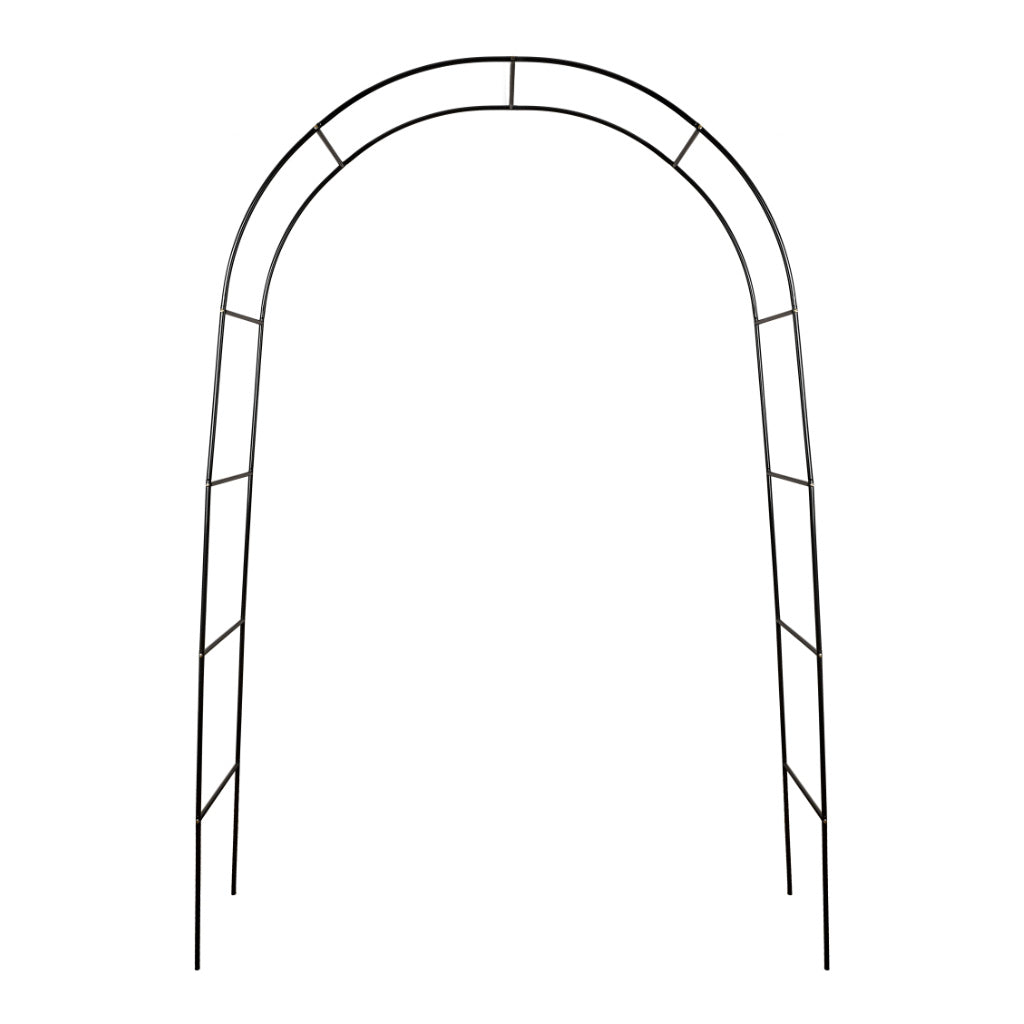 Pergola ogrodowa LUARO łuk uchwyt na róże kwiaty bluszcz pnącza metalowa 240 x 140 cm