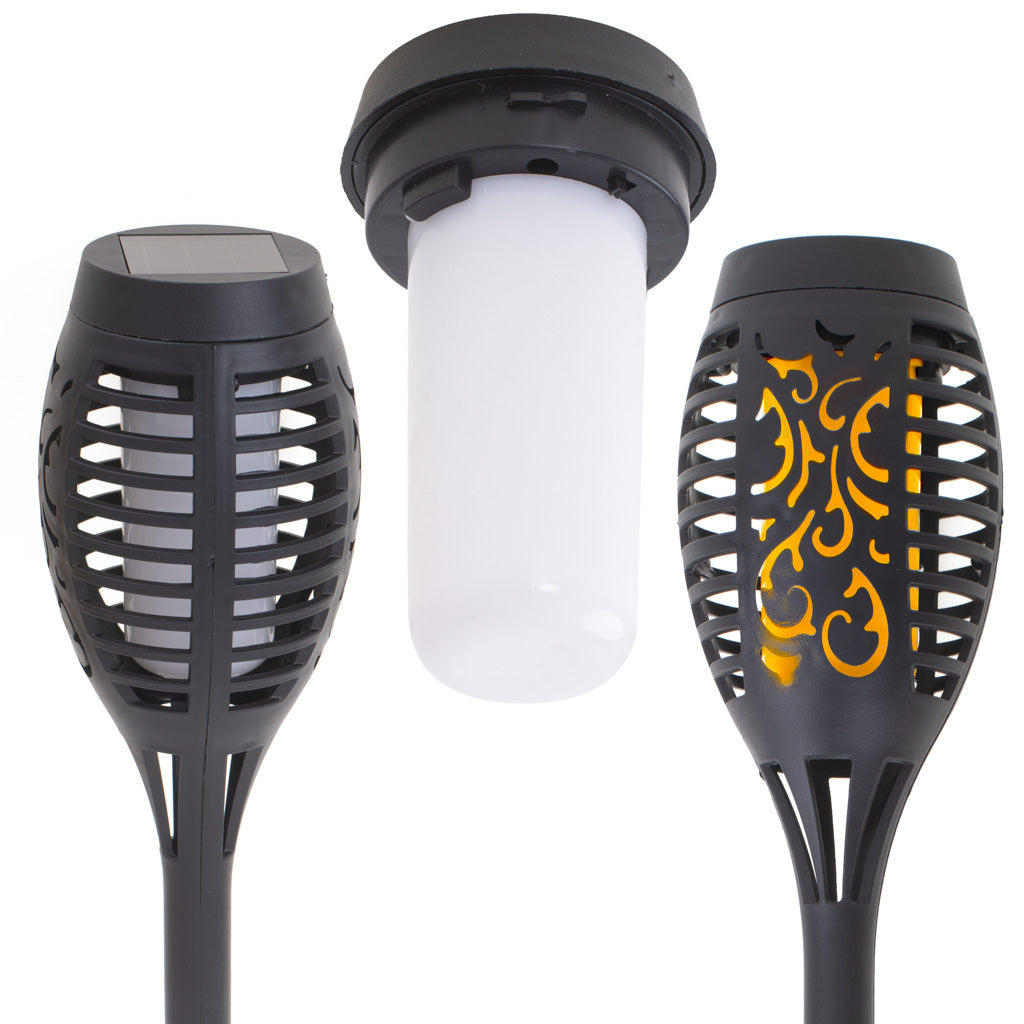 Solárne záhradné baterky 12LED 4 ks.