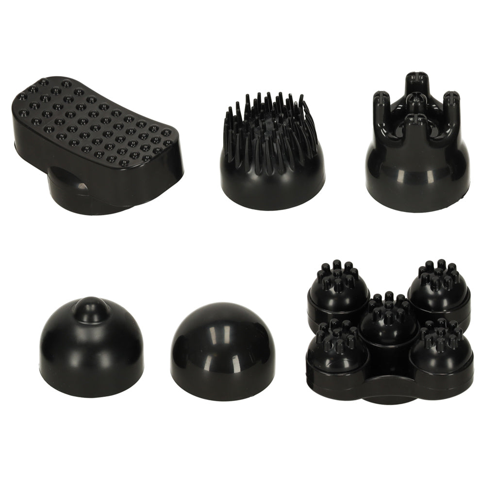 Masażer do pleców wibracyjny masaż ciała karku 6 głowic zestaw bezprzewodowy 6w1