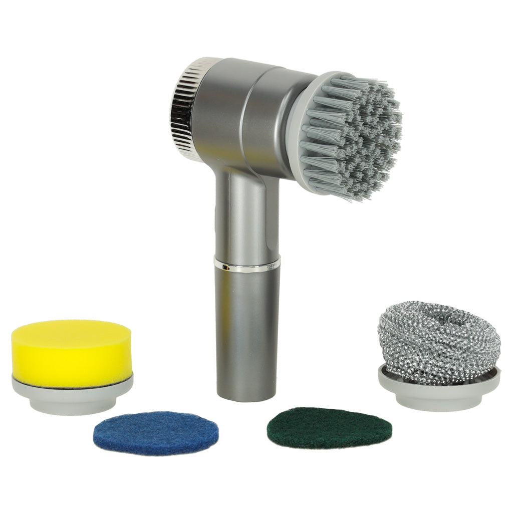 Elektrická čistiaca kefa 5 v 1 na kúpeľňu, podlahu a škáry do bazéna s LED diódou