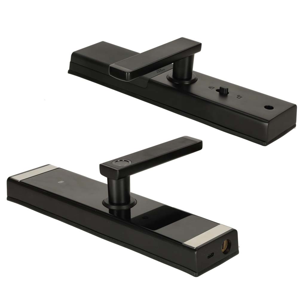 SMART elektronický zámok dverí, inteligentná kľučka, kód, odtlačok prsta, Bluetooth