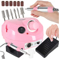 Frezarka do paznokci elektryczna 65W manicure pedicure 6 końcówek frezy