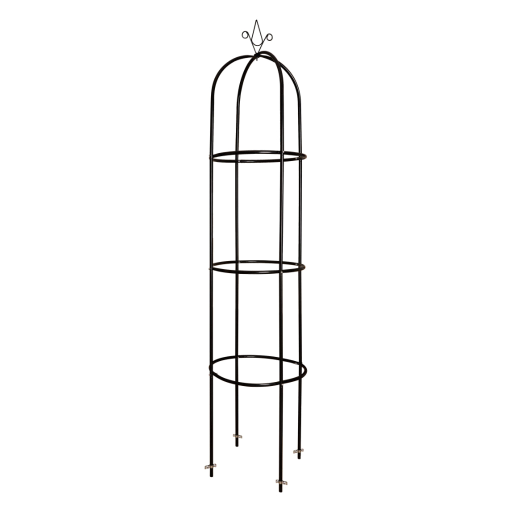 Pergola ogrodowa LUARO kolumnowa słup kolumna dzwon stojak na róże kwiaty pnące metalowa 195 cm