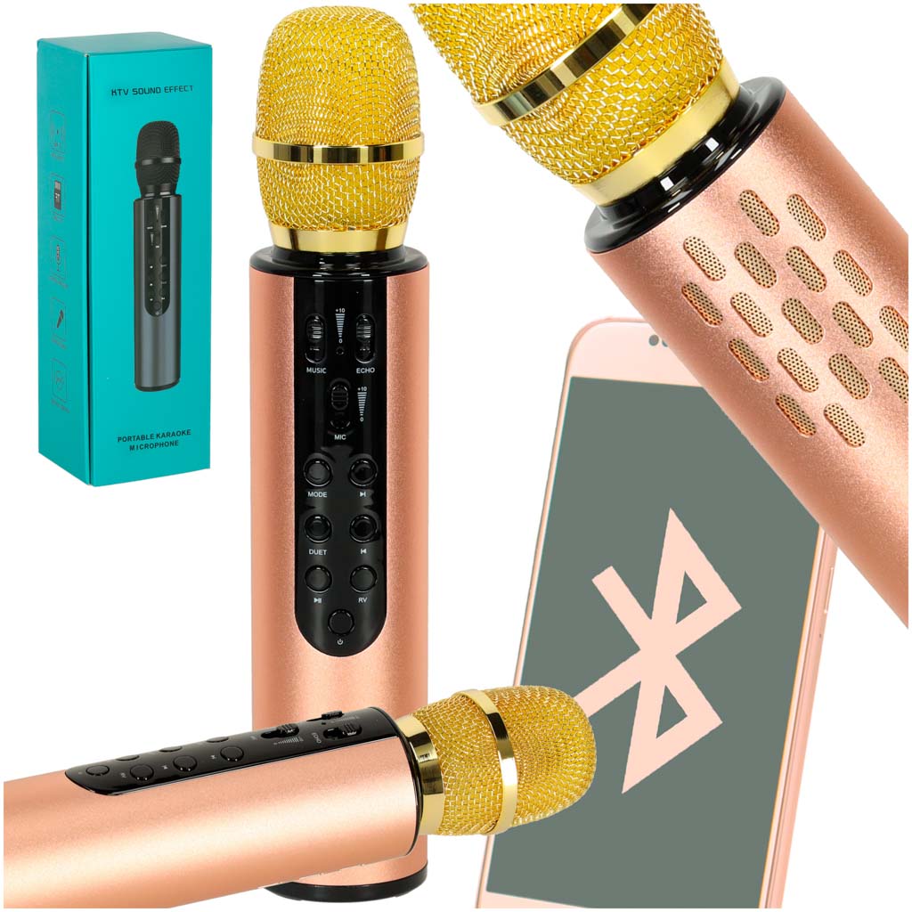 Mikrofon bezprzewodowy karaoke dla dzieci głośnik Bluetooth .
